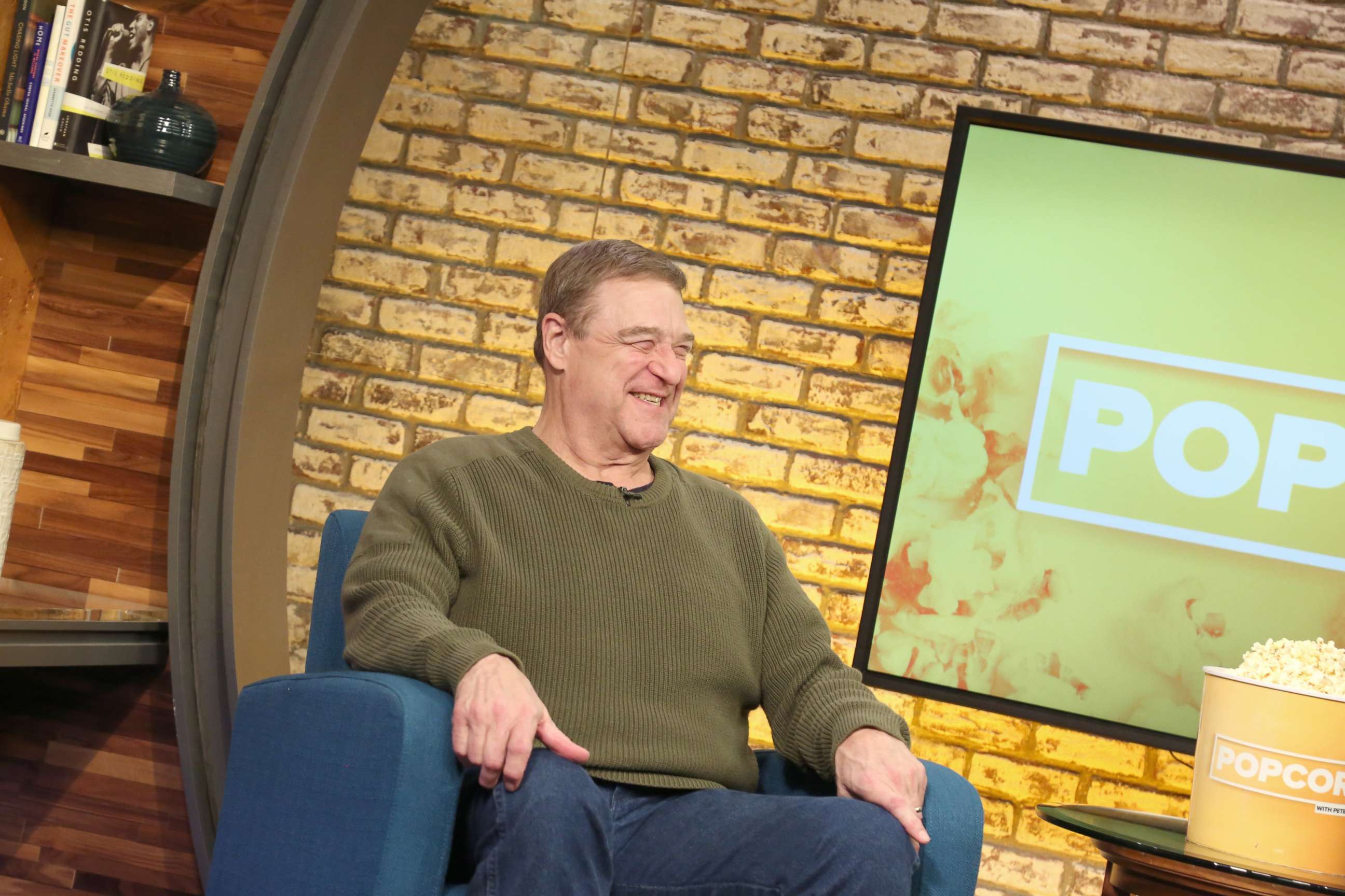 PHOTO: John Goodman appears on "Popcorn with Peter Travers" at ABC News Studios in New York City, March 26, 2018. 