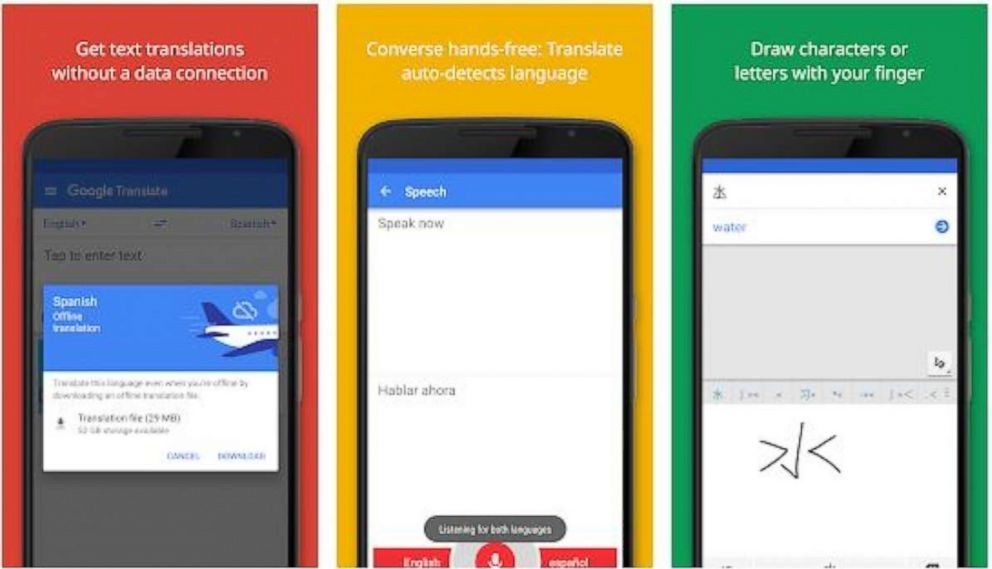 PHOTO: The Google Translate app is seen in a screenshot from the Google app website.