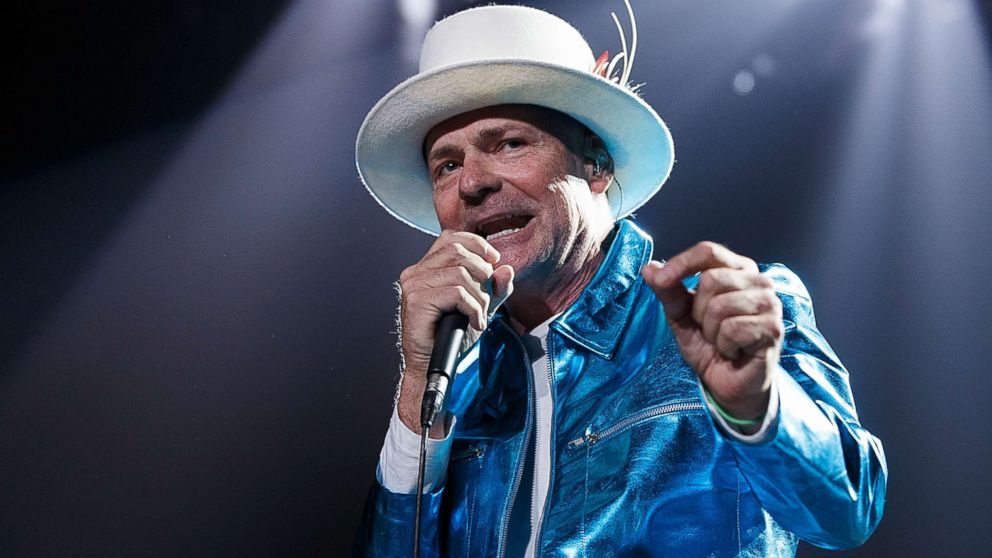 Gord Downie of The Tragically Hip performs onstage during their "Man Machine Poem Tour" at Rogers Arena, July 24, 2016 in Vancouver.  