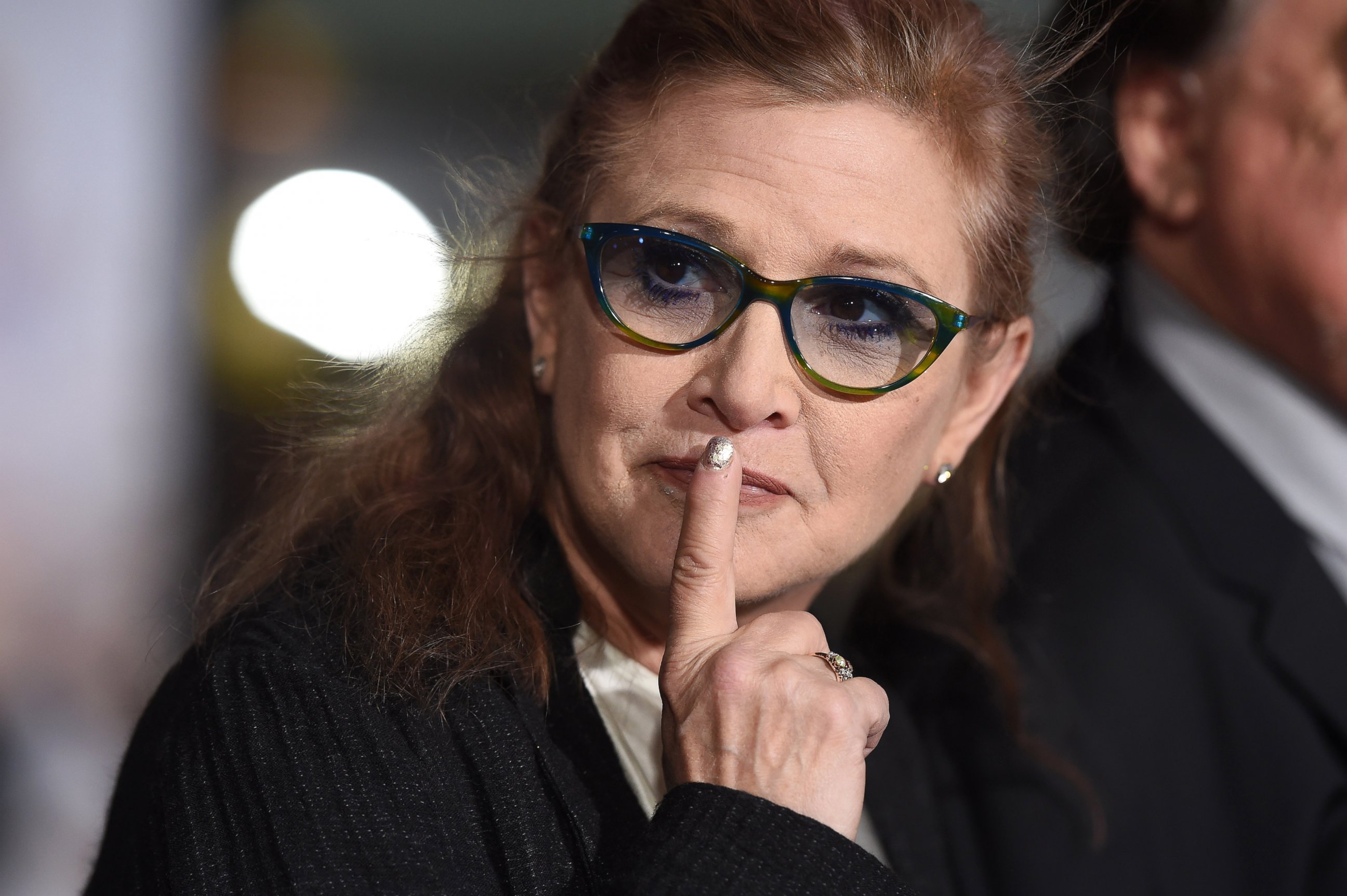 PHOTO: Carrie Fisher arrives at a movie premiere on Nov. 3, 2014 in Westwood, Calif.