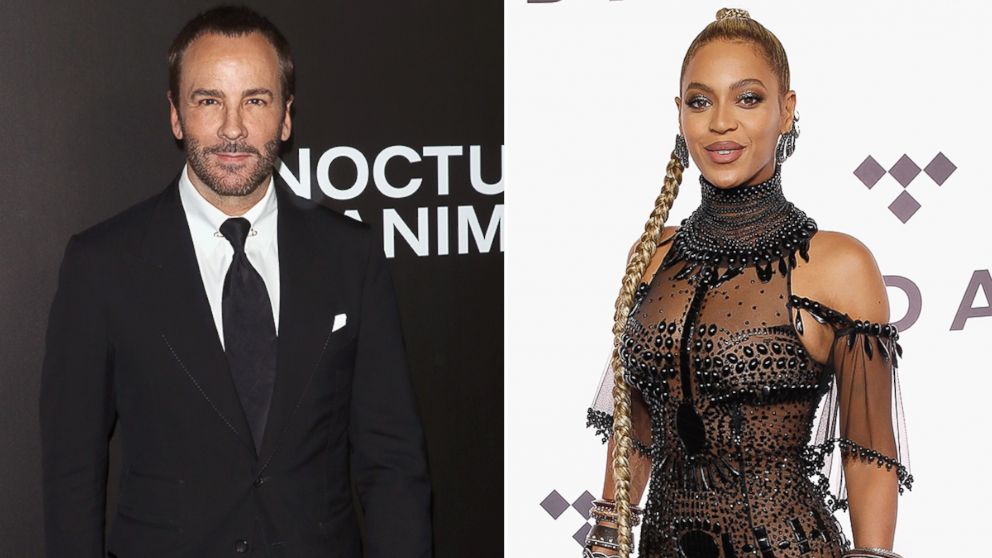 PHOTO: Tom Ford attended the "Nocturnal Animals" New York premiere at The Paris Theatre, Nov. 17, 2016, in New York.  Beyonce attends TIDAL X: 1015 at Barclays Center, Oct. 15, 2016, in New York.