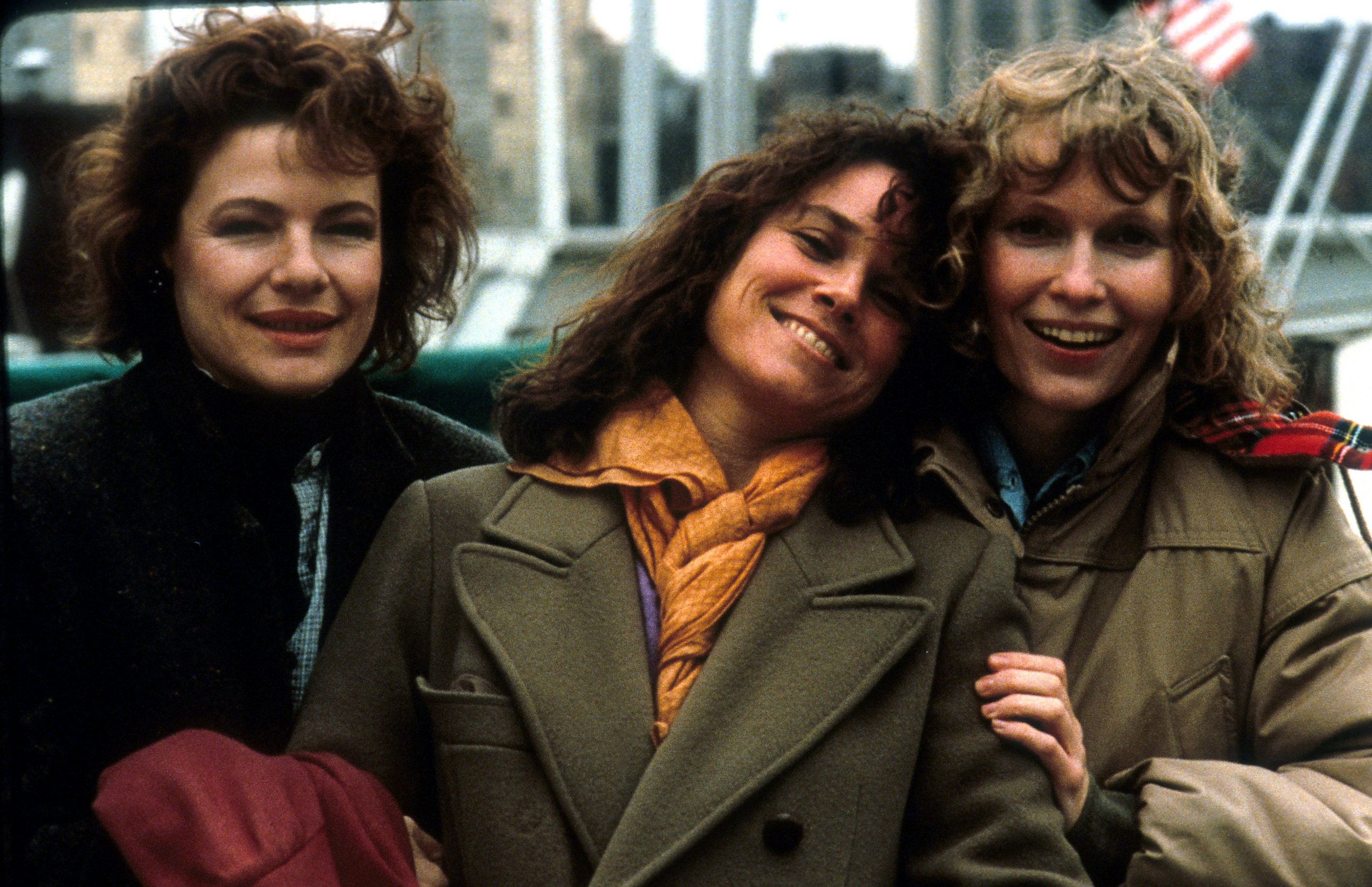 PHOTO: Dianne Wiest, Barbara Hershey and Mia Farrow in a scene from the film 'Hannah And Her Sisters', 1986.
