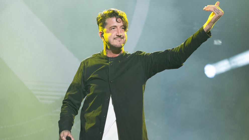 Austin Carlile of Of Mice & Men performs during the Alternative Press Music Awards 2016 at Jerome Schottenstein Center, July 18, 2016, in Columbus, Ohio.  