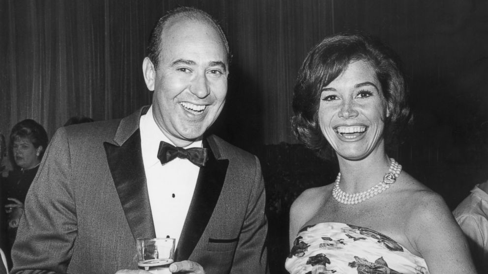 PHOTO: Carl Reiner and Mary Tyler Moore of 'The Dick Van Dyke Show,' April 17, 1964, at the TV Guide Awards Dinner, in Hollywood, California. 