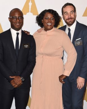 PHOTO: Screenwriter Tarell Alvin McCraney, Director Barry Jenkins, film editors Joi McMillon and Nat Sanders attend the 89th Annual Academy Awards Nominee Luncheon at The Beverly Hilton Hotel on Feb. 6, 2017 in Beverly Hills, Calif.