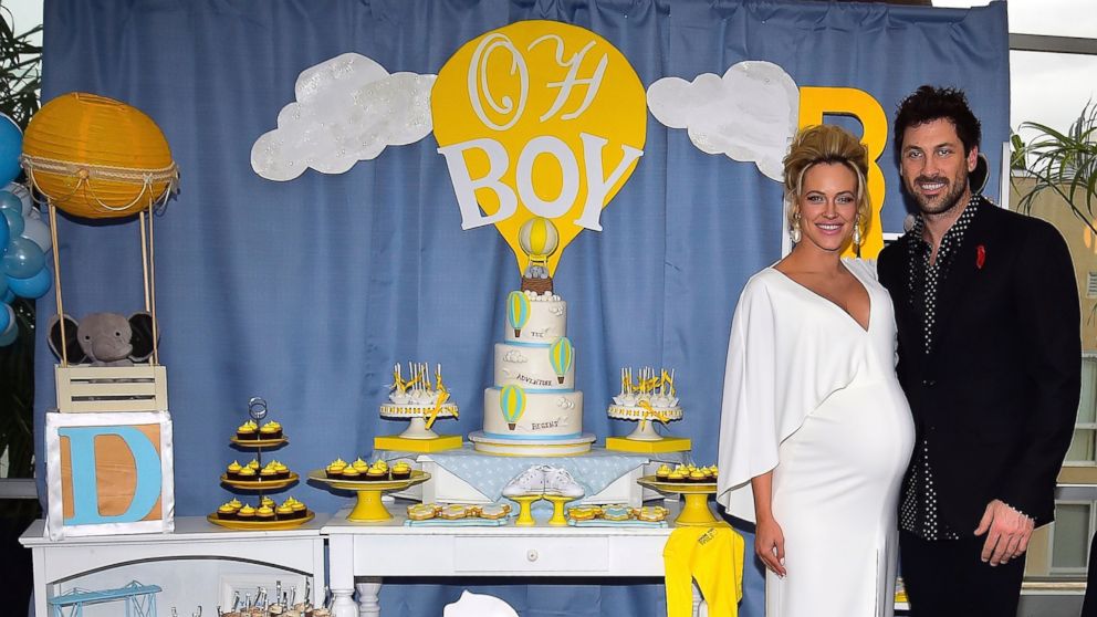 Peta Murgatroyd and Maksim Chmerkovskiy  at The McCarren Hotel, Dec. 18, 2016, in Brooklyn, New York. 