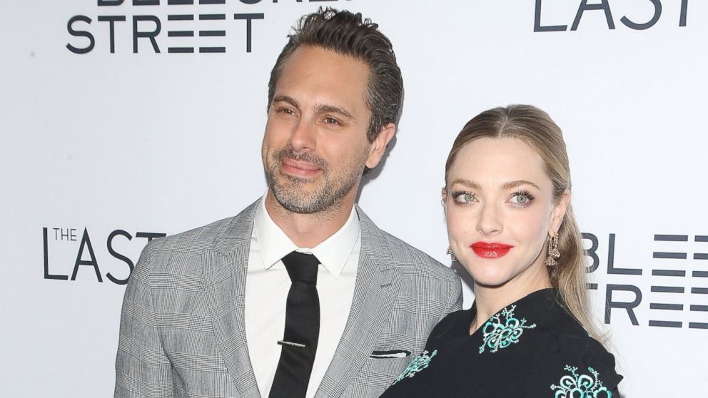 Thomas Sadoski and Amanda Seyfried arrive at the Los Angeles premiere of "The Last Word," March 1, 2017 in Hollywood, Calif.