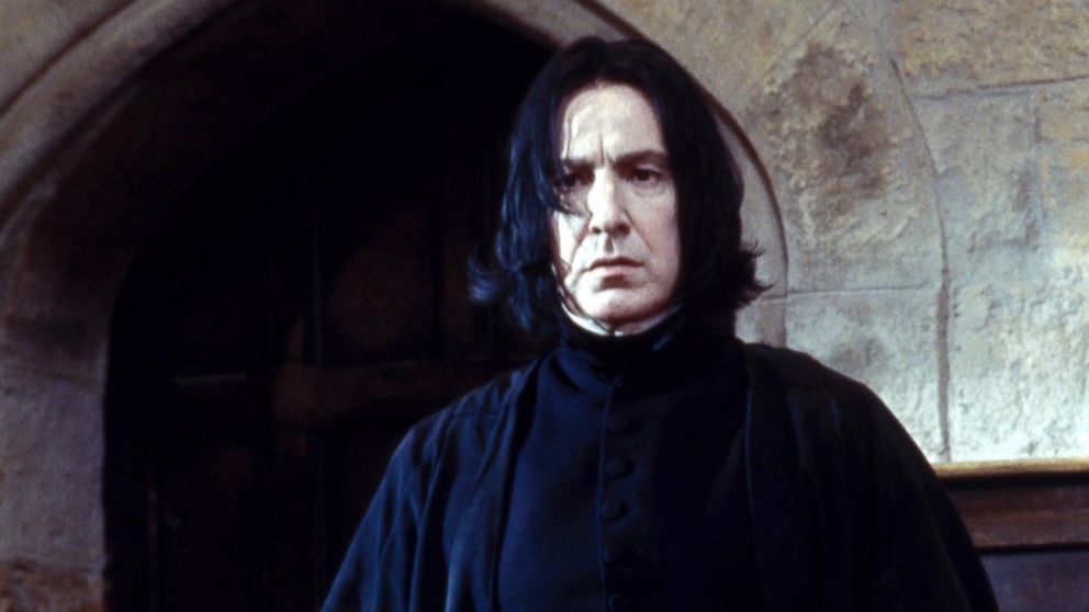 Alan Rickman is seen as Professor Snape in an image from "Harry Potter and the Philosopher's Stone," 2001.