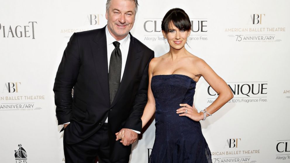 Actor Alec Baldwin and wife Hilaria Baldwin attend the American Ballet Theatre Opening Night Fall Gala, in this file photo, at David H. Koch Theater, Oct. 22, 2014, in New York.  