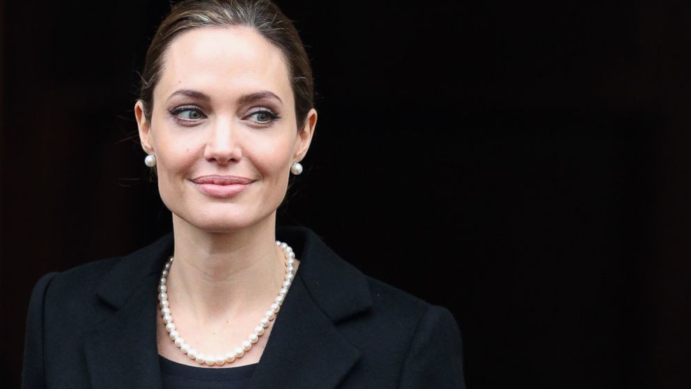 PHOTO: Actress Angelina Jolie leaves Lancaster House after attending the G8 Foreign Minsters' conference on April 11, 2013 in London, England.  