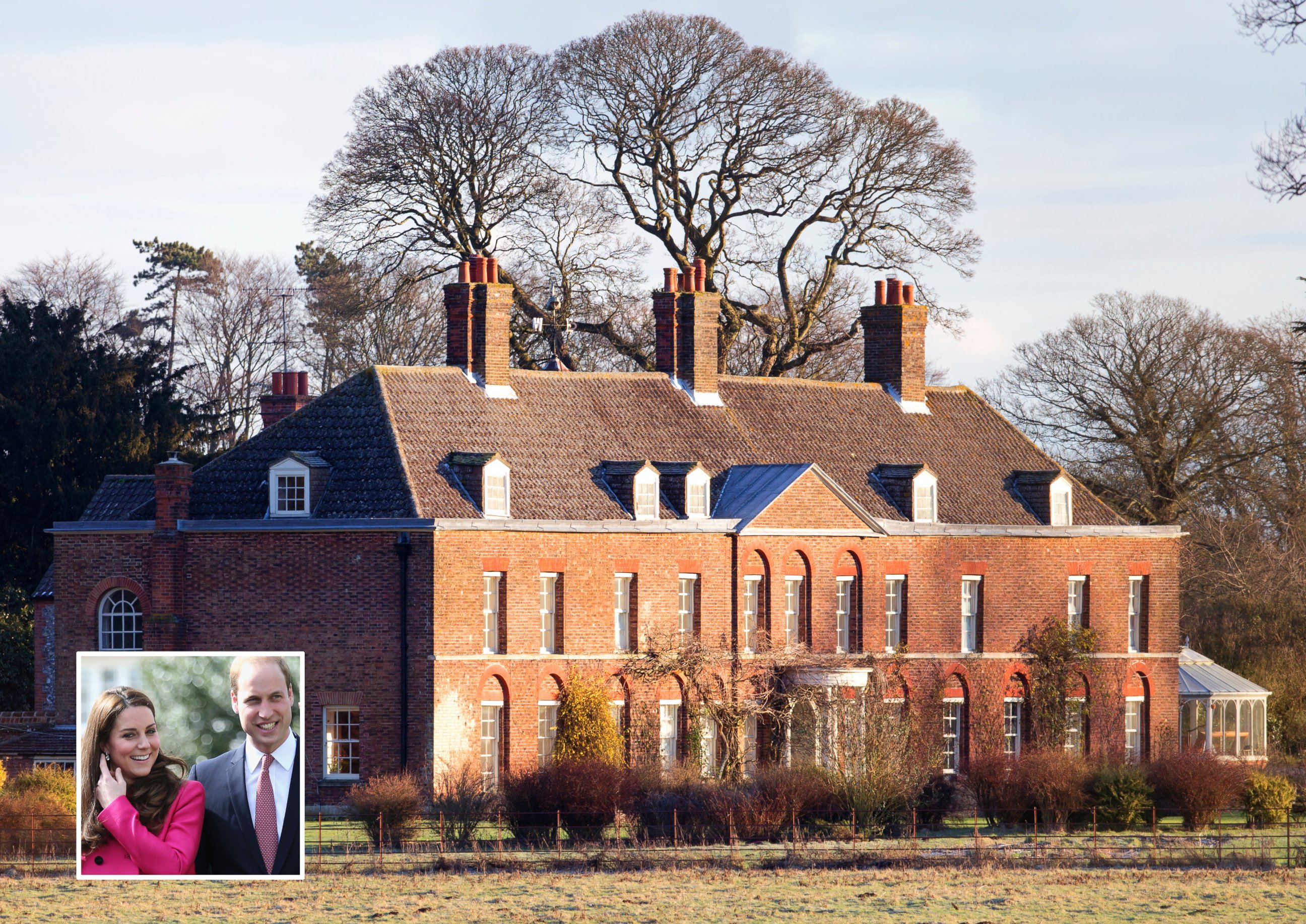 PHOTO: Anmer Hall is Duchess Kate and Prince William's 10-bedroom home on the queen's Sandringham Estate in Norfolk.