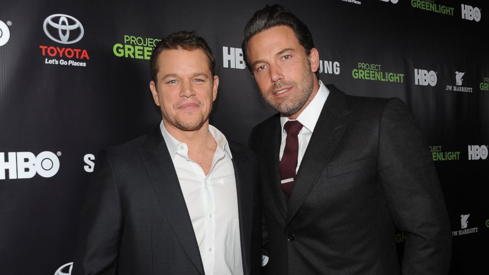 Matt Damon and Ben Affleck attend HBO Reveals Winner of "Project Greenlight" Season 4 at BOULEVARD3 on Nov. 7, 2014 in Los Angeles, Calif.