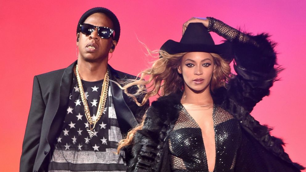 Beyonce and Jay-Z perform at Minute Maid Park on July 18, 2014 in Houston, Texas.