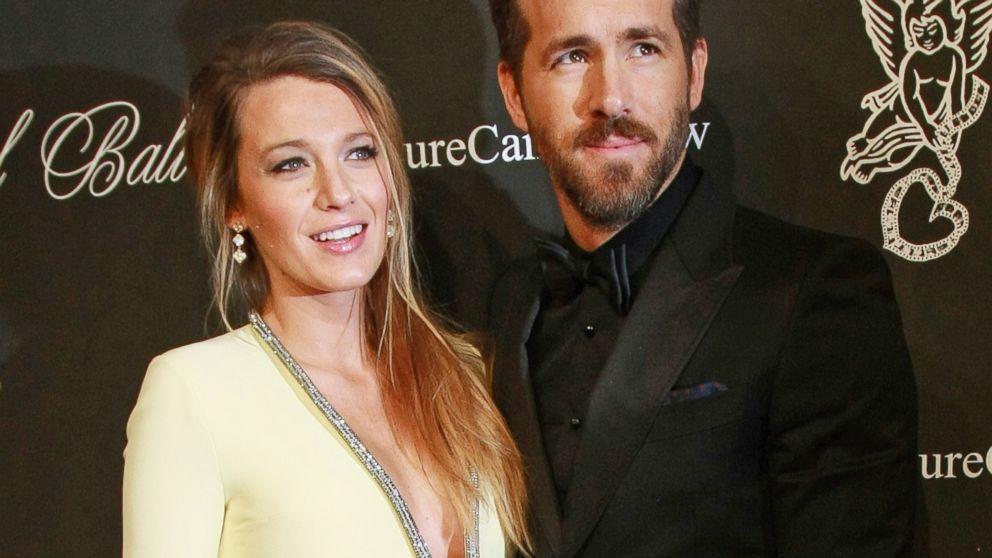 Actors Blake Lively and Ryan Reynolds on Oct. 20, 2014 in New York City. 