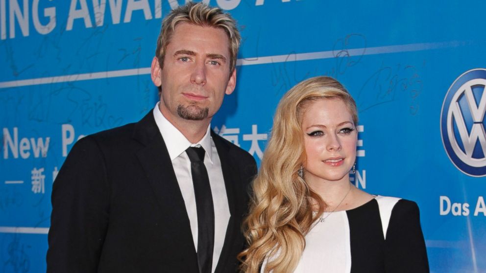Singer Avril Lavigne and her husband Chad Kroeger attend the 2013 Huading Awards ceremony at The Venetian Macao, Oct. 7, 2013, in Macau.
