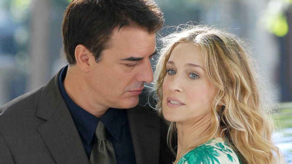 Chris Noth and Sarah Jessica Parker are seen during filming of "Sex and The City: The Movie" in New York City on Sept. 19, 2007.