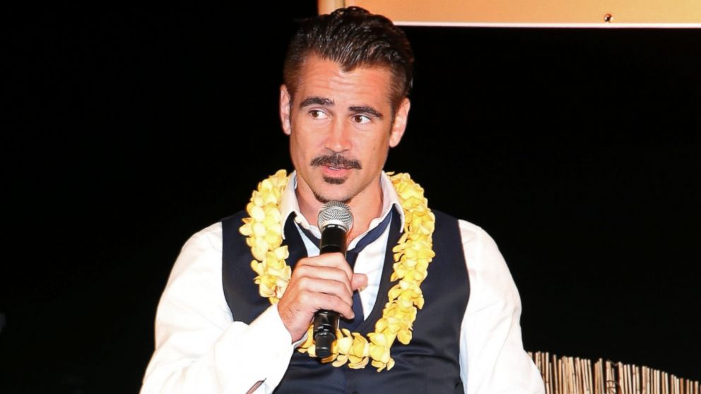 PHOTO: Actor Colin Farrell receives the 2015 Maui Film Festival Navigator Award during day two of the 2015 Maui Film Festival on June 4, 2015 in Wailea, Hawaii.