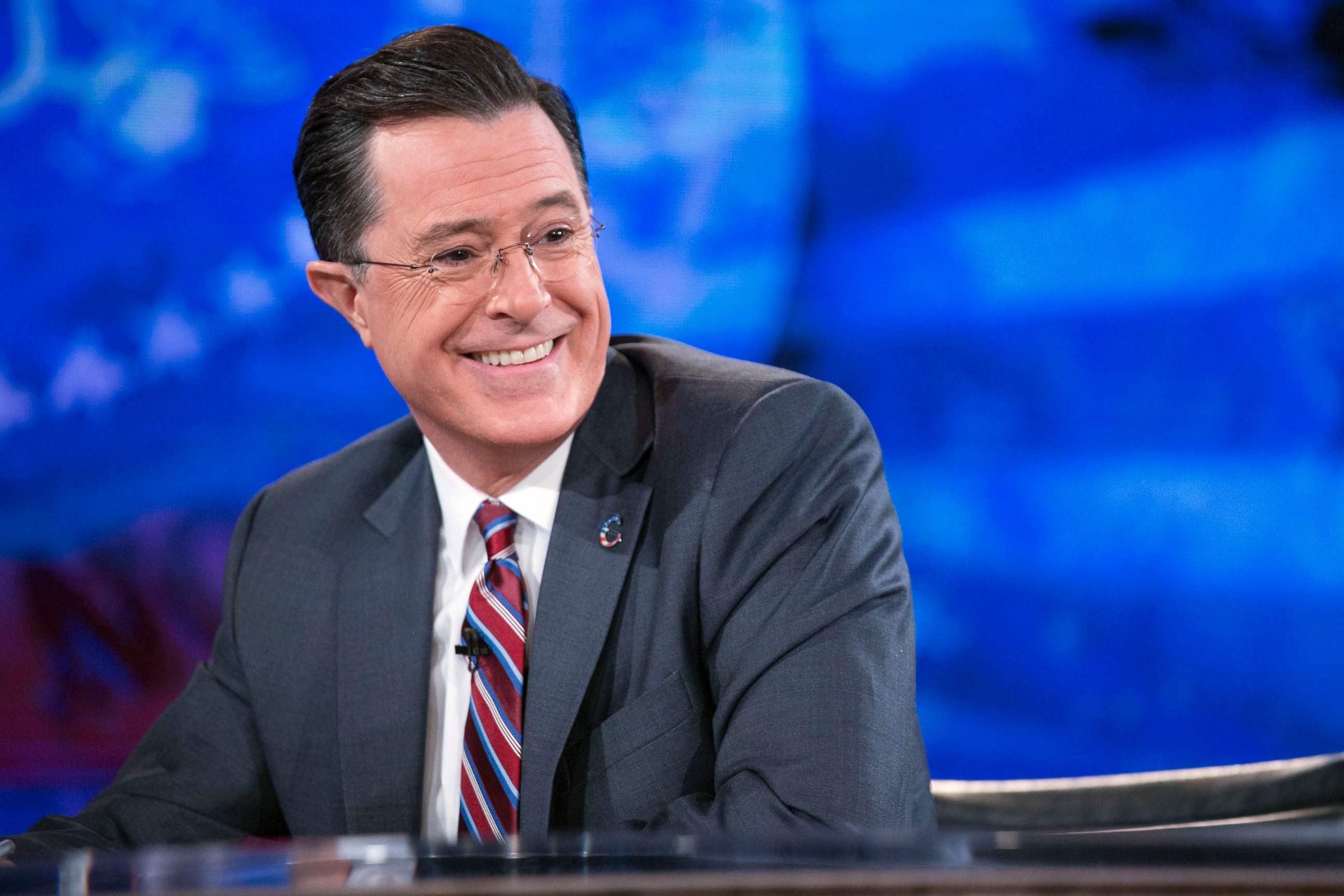 PHOTO: Stephen Colbert hosts a taping of Comedy Central's "The Colbert Report" in Lisner Auditorium at George Washington University on Dec. 8, 2014 in Washington, DC.