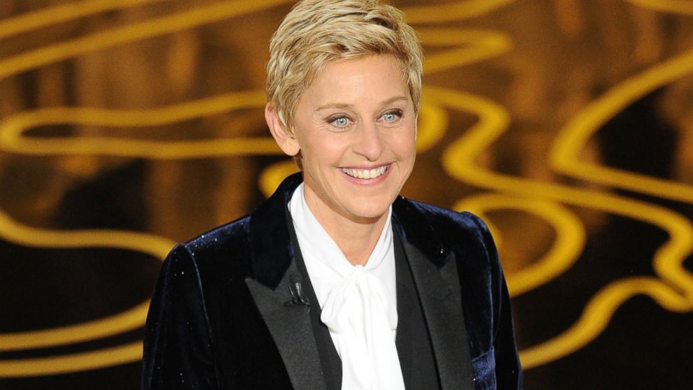 Ellen DeGeneres speaks onstage during the Oscars at the Dolby Theatre on March 2, 2014 in Hollywood, California. 