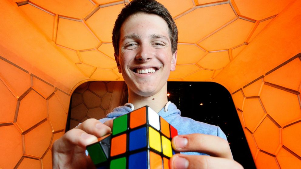 Rubiks Cube world champion Feliks Zemdegs poses for a photo on July 31, 2013 in Melbourne, Australia.