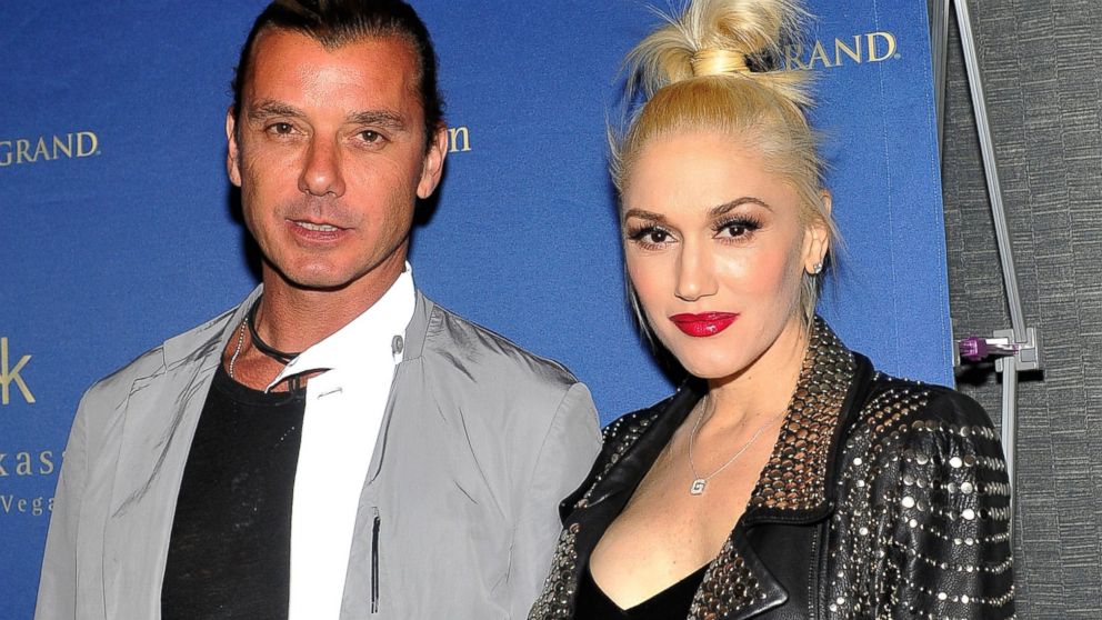 Gavin Rossdale and Gwen Stefani at the anniversary celebration of Hakkasan Las Vegas Restaurant and Nightclub at the MGM Grand Hotel/Casino April 27, 2014, in Las Vegas.