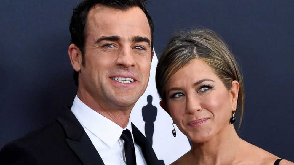 Actors Justin Theroux and Jennifer Aniston attend the 2014 Governors Awards at The Ray Dolby Ballroom on Nov. 8, 2014 in Hollywood, Calif.