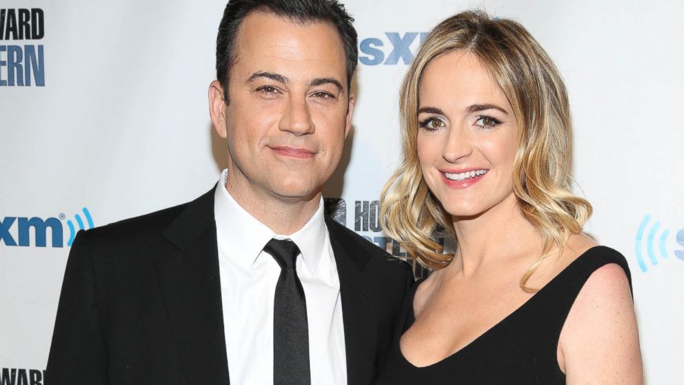 Jimmy Kimmel and Molly McNearney attend SiriusXM's "Howard Stern Birthday Bash" at Hammerstein Ballroom, Jan. 31, 2014 in New York City.