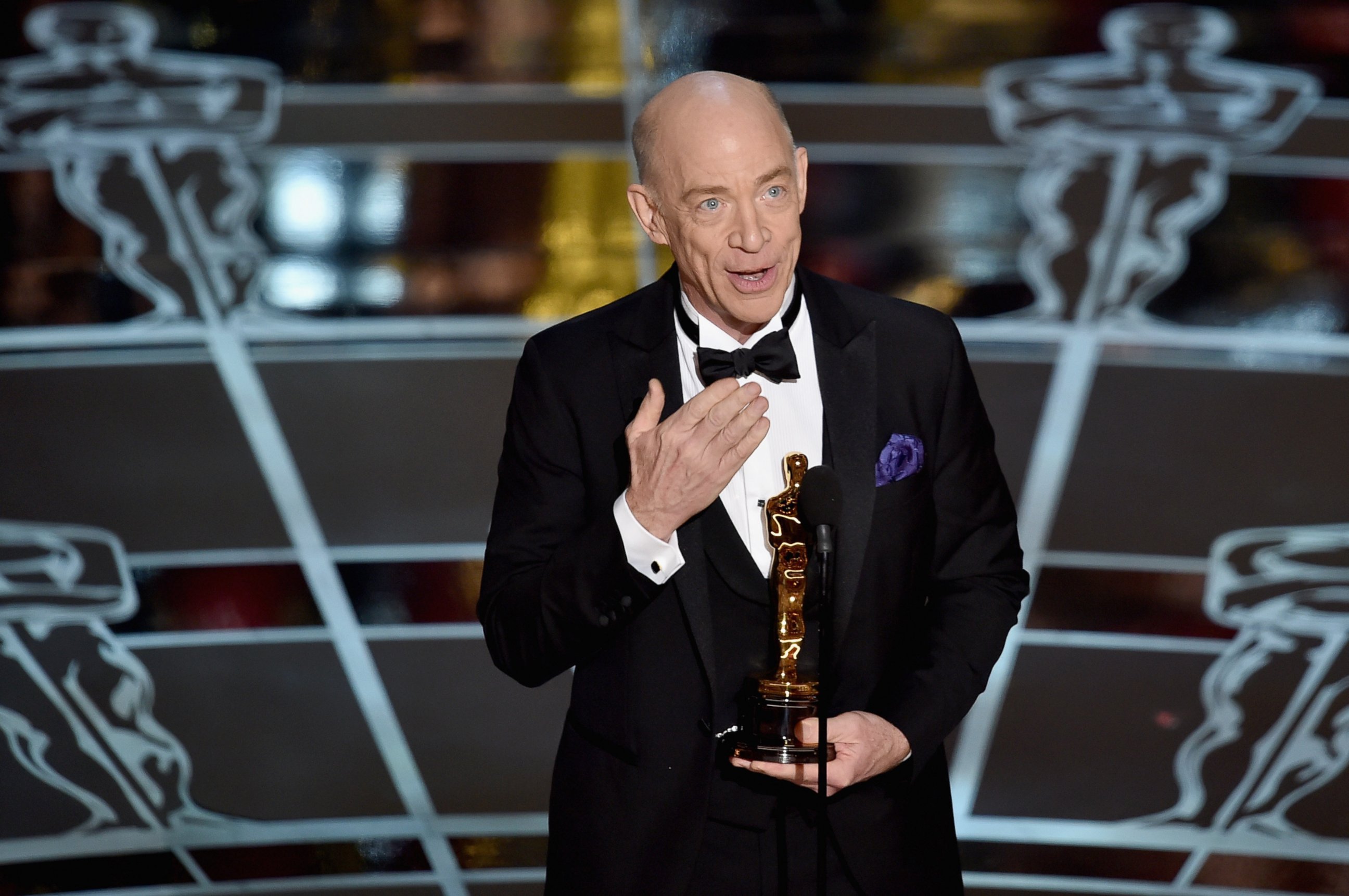 PHOTO: J.K. Simmons accepts the Actor in a Supporting Role Award for "Whiplash" onstage during the 87th Annual Academy Awards at Dolby Theatre on Feb. 22, 2015 in Hollywood, Calif.