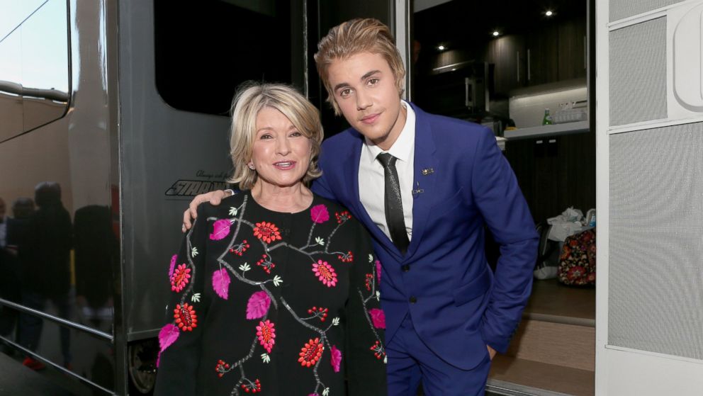 Martha Stewart and honoree Justin Bieber attend The Comedy Central Roast of Justin Bieber at Sony Pictures Studios on March 14, 2015 in Los Angeles.