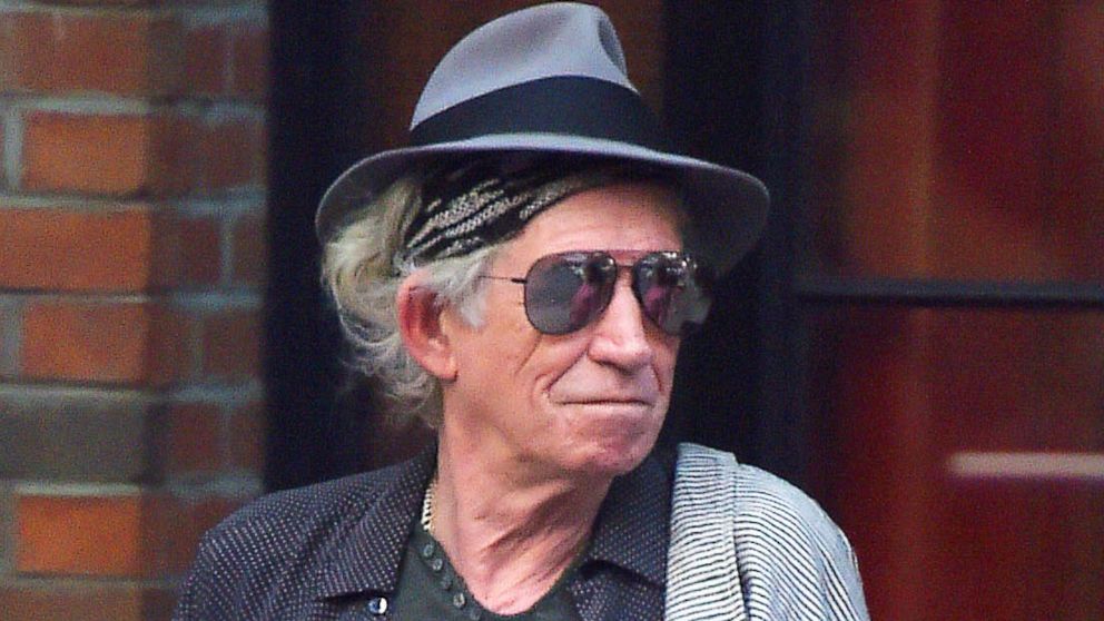 Keith Richards is seen out in East Village in New York, July 28, 2015.