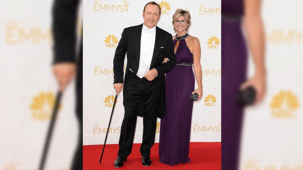 PHOTO: Actor Kevin Spacey and journalist Ashleigh Banfield attend the 66th annual Primetime Emmy Awards on August 25, 2014 in Los Angeles, Calif.