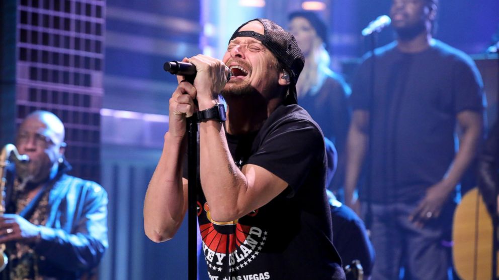 Musical guest Kid Rock performs on The Tonight Show with Jimmy Fallon on Feb. 23, 2015.