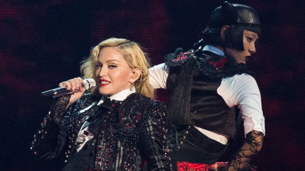 PHOTO: Madonna performs on stage for the BRIT Awards 2015 at The O2 Arena on Feb. 25, 2015 in London.