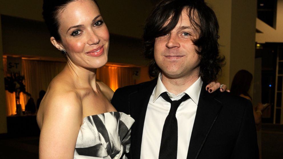Mandy Moore and Ryan Adams at the Los Angeles Convention Center, Feb. 10, 2012.  