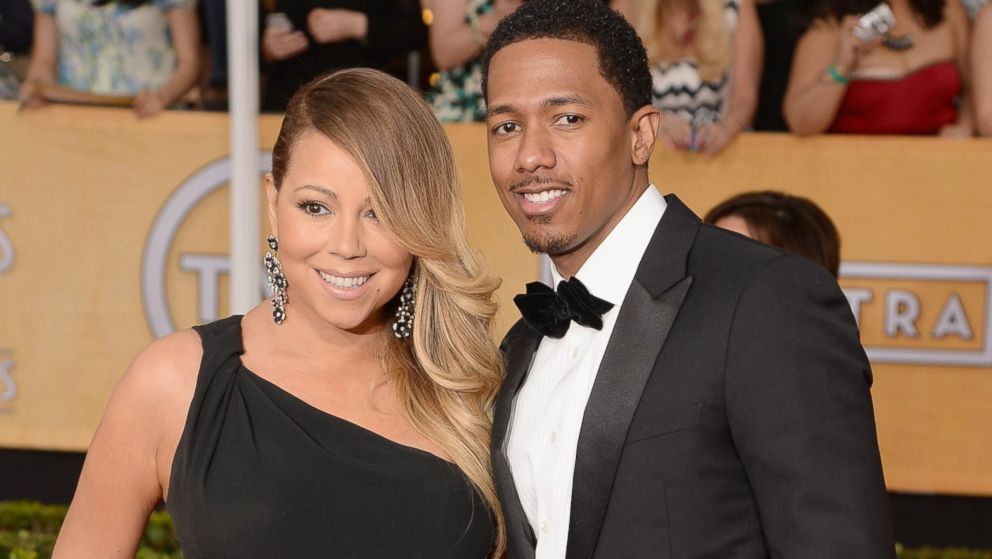 Mariah Carey and Nick Cannon attend the 20th Annual Screen Actors Guild Awards at The Shrine Auditorium on Jan. 18, 2014 in Los Angeles, Calif.