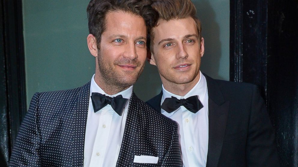 Nate Berkus and Jeremiah Brent  are seen on April 24, 2014 in New York City. 