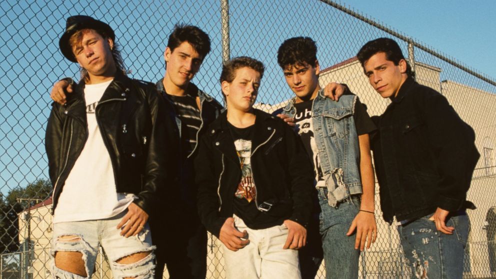 PHOTO: The members of New Kids on the Block pose for a promotional photo on Nov. 1, 1988.