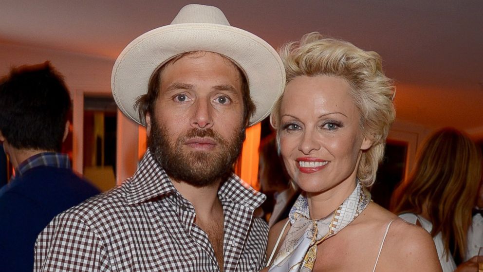 Pamela Anderson and Rick Salomon attend a charity function at the Cannes Film Festival on May 16, 2014 in Cannes, France.