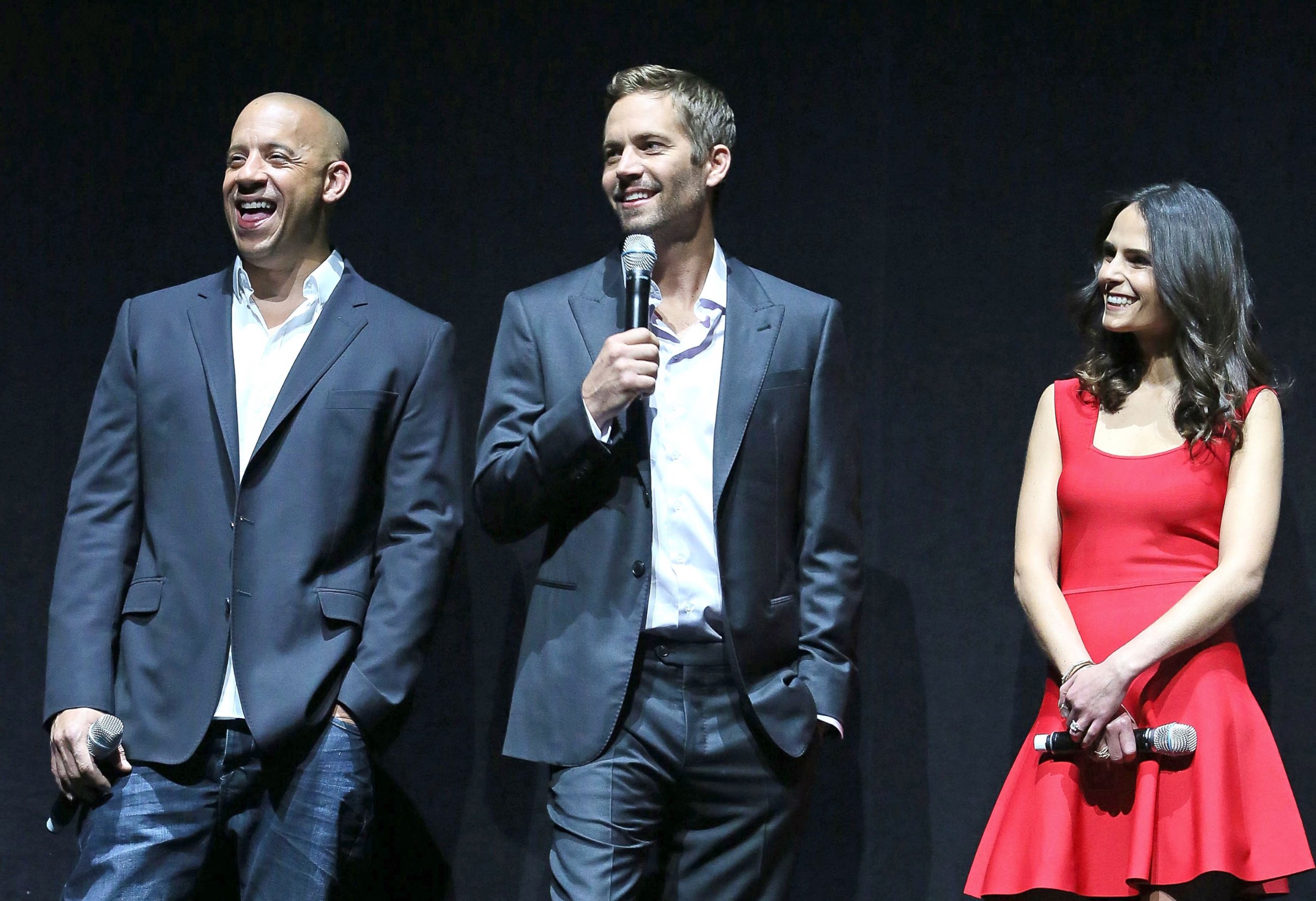 Paul Walker Through The Years ABC News   Gty Paul Walker Vin Diesel Jordana Brewster Ll 131130 