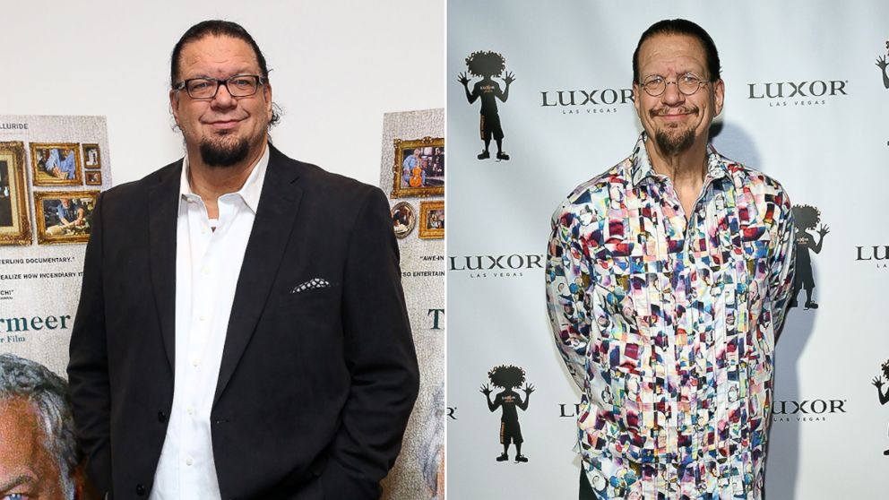 PHOTO: Penn Jillette attends the 'Tim's Vermeer' special screening at Museum of Modern Art on Jan. 28, 2014 in New York. Penn Jillette attends the 10th anniversary of Carrot Top's residency at the Luxor Hotel and Casino on Dec. 6, 2015 in Las Vegas. 