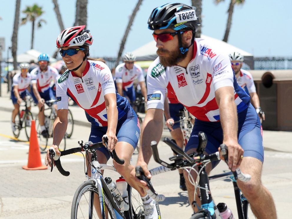 PHOTO: Pippa Middleton and James Middelton are seen at the Race Across America event in Oceanside, California on June 14, 2014 in San Diego, California.