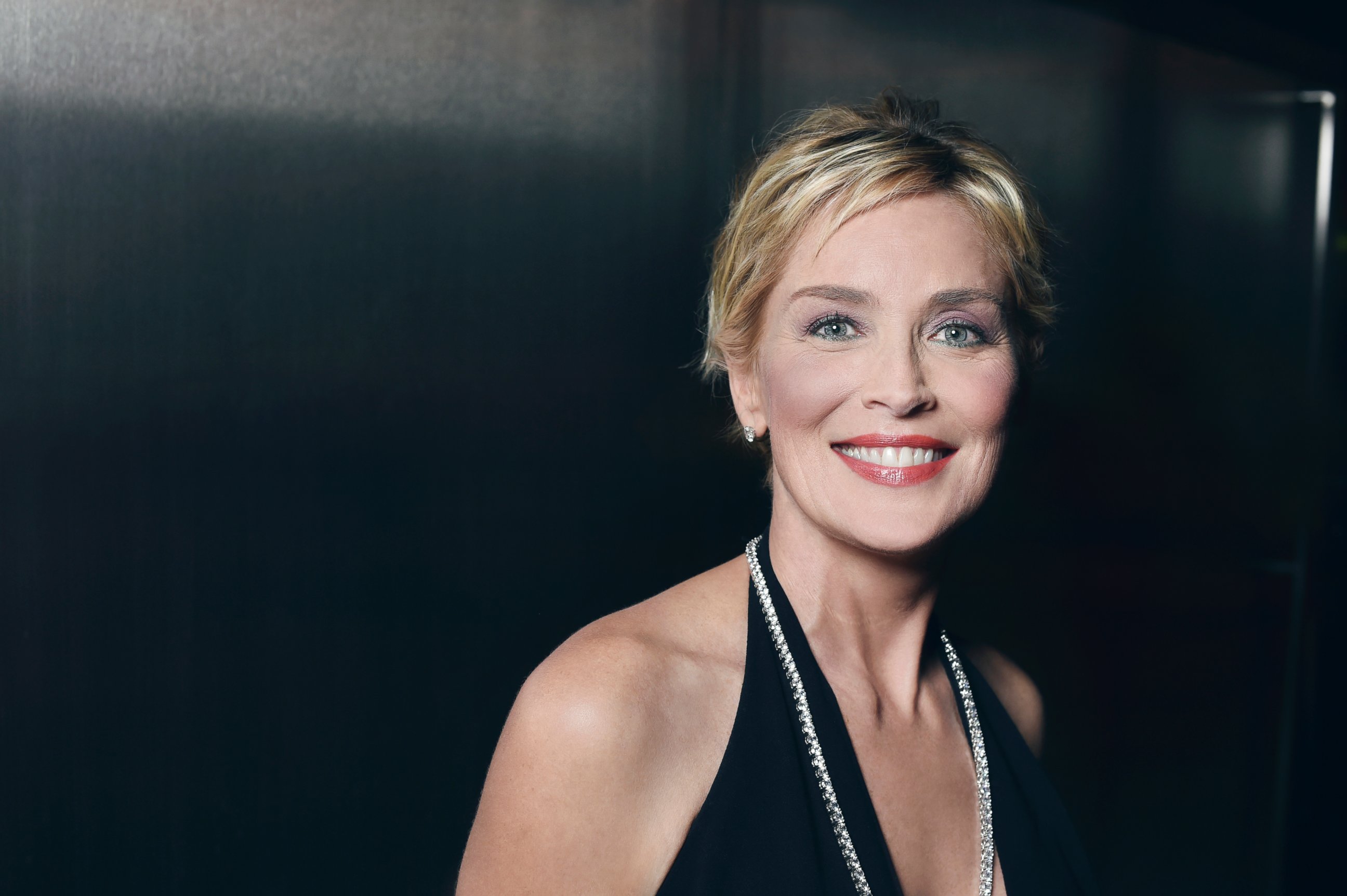 PHOTO: Sharon Stone poses for a portrait at the amfAR LA Inspiration Gala on Oct. 29, 2014 in Los Angeles.