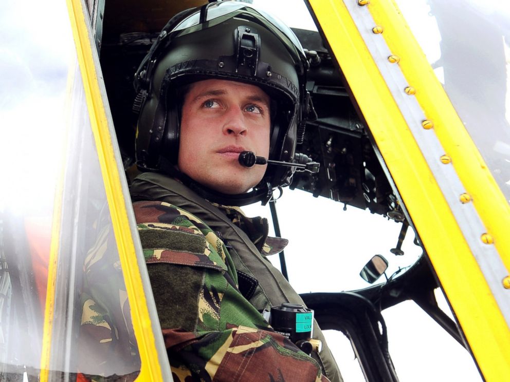 PHOTO: Prince William is seen at the controls of a Sea King helicopter during a training exercise at Holyhead Mountain, north Wales on March 31, 2011.