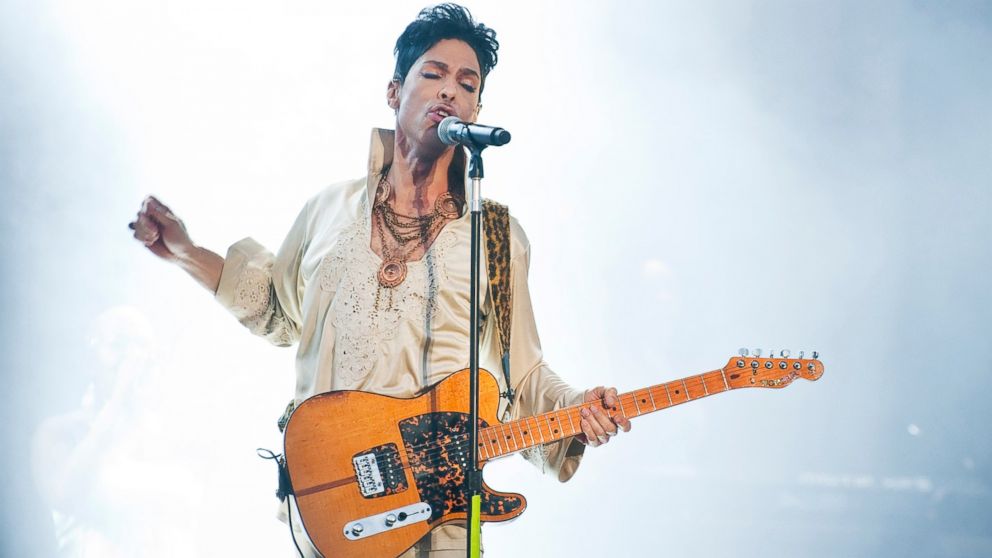 Prince headlines the main stage on the last day of Hop Farm Festival on July 3, 2011 in Paddock Wood, United Kingdom.