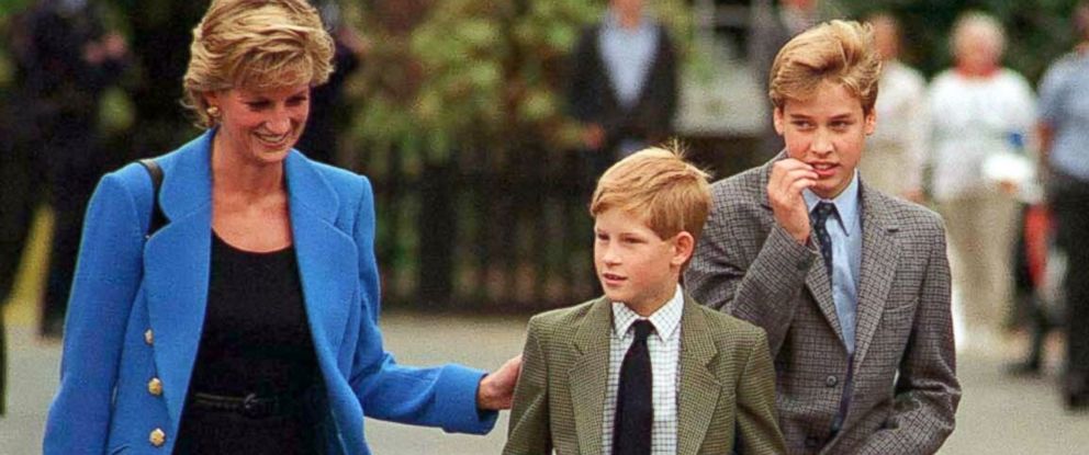 Princes William and Harry Pay Tribute to Their Mother ...