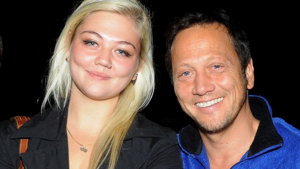 Elle King and Rob Schneider pose at The Ice House Comedy Club, Oct. 22, 2009 in Pasadena, Calif.  