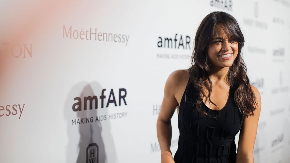 Michelle Rodriguez attends amfAR Milano 2015 at La Permanente on Sept. 26, 2015 in Milan, Italy.  