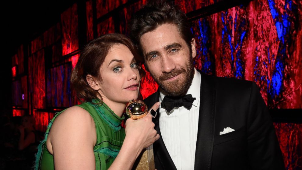 Ruth Wilson and Jake Gyllenhaal attend a Golden Globe Awards after-party at The Beverly Hilton Hotel on Janu. 11, 2015 in Beverly Hills, Calif.