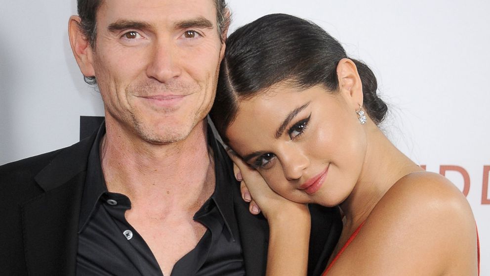Billy Crudup and Selena Gomez arrive at the Los Angeles VIP Screening of &quot;Rudderless&quot; at the Vista Theatre Oct. 7, 2014, in Los Angeles.