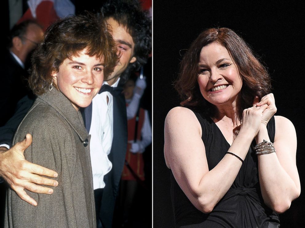 PHOTO: Ally Sheedy is photographed at the premiere of "A Chorus Line" at the Plitt Theater, Century City, Calif. on Dec. 11, 1985 and at an event for the 30th anniversary of "The Breakfast Club" on March 16, 2015 in Austin, Texas.